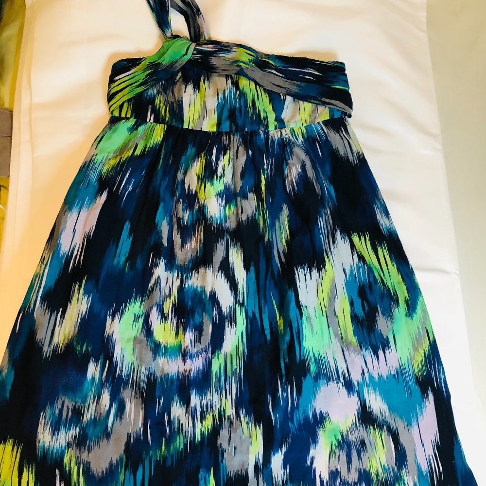 Ann Taylor Loft Abstract Print One Shoulder Dress - image 4